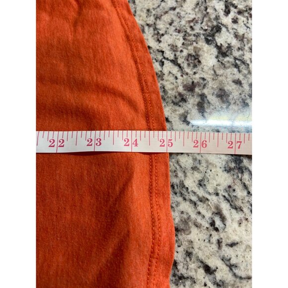 National Collegian Clemson Tigers Womens L Tee Shirt VNeck Orange Striped Paw - Picture 5 of 5